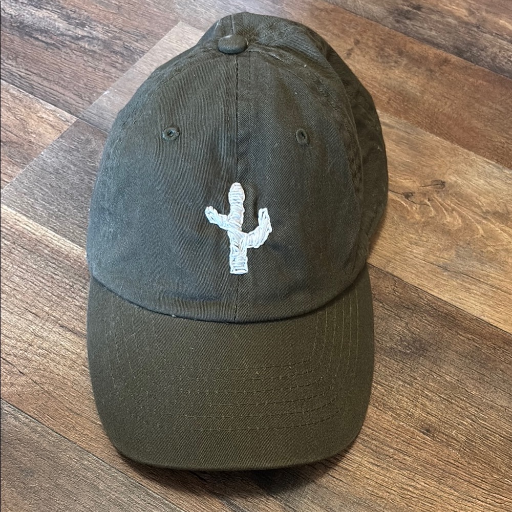 Embroidered Cactus Hat